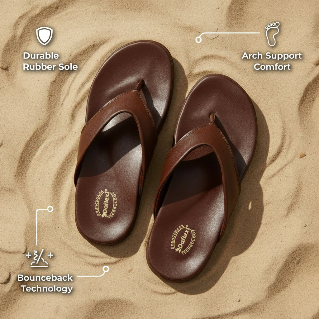 Daflexi Comfortable Thong Sandals for Women | Lightweight Daily Use & Soft Sole Casual Flip Flops | 5101