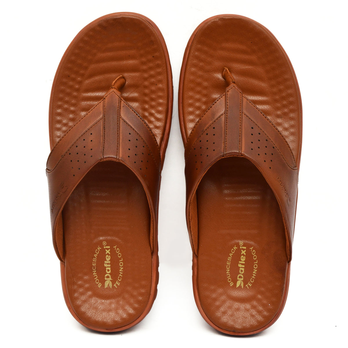 Daflexi Men’s  Open Toe Comfort Slippers with Bounceback Technology | Anti-Slip Casual Footwear|  8103