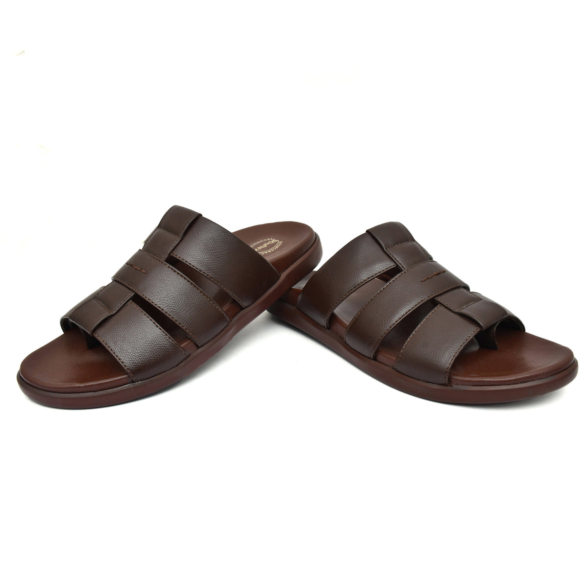 Daflexi Men’s Stylish Sliders | Everyday Comfort Multi-Strap Slip-On Footwear | 4103