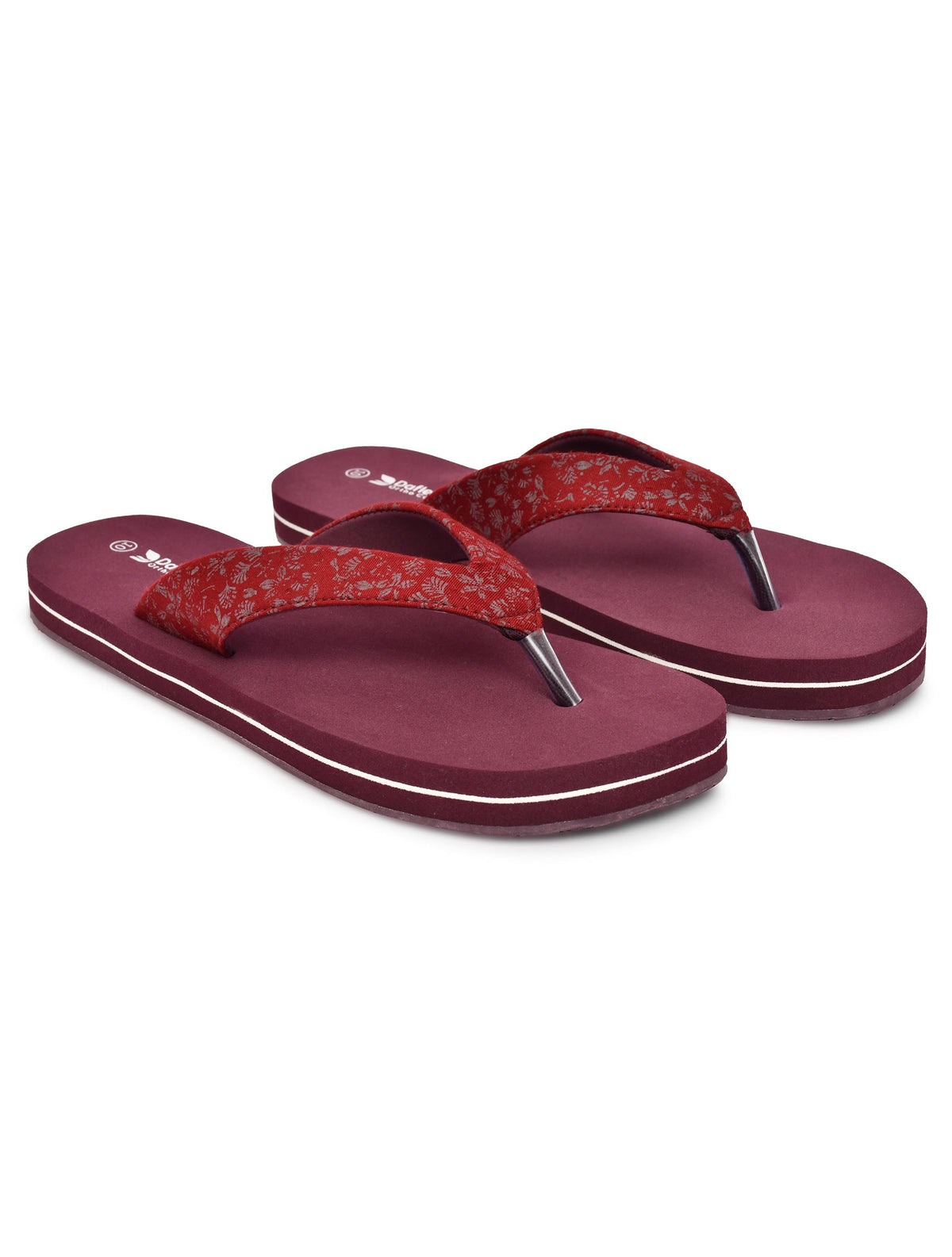 Daflexi Women’s Floral Strap Slippers – Anti-Skid Lightweight Flip Flops| 521