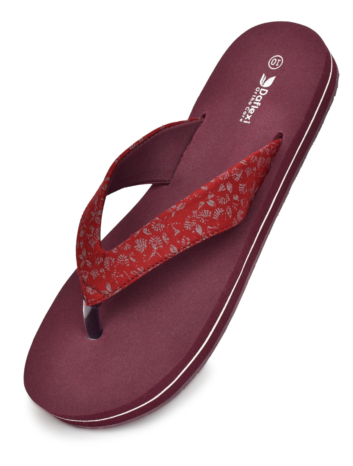 Daflexi Women’s Floral Strap Slippers – Anti-Skid Lightweight Flip Flops| 521