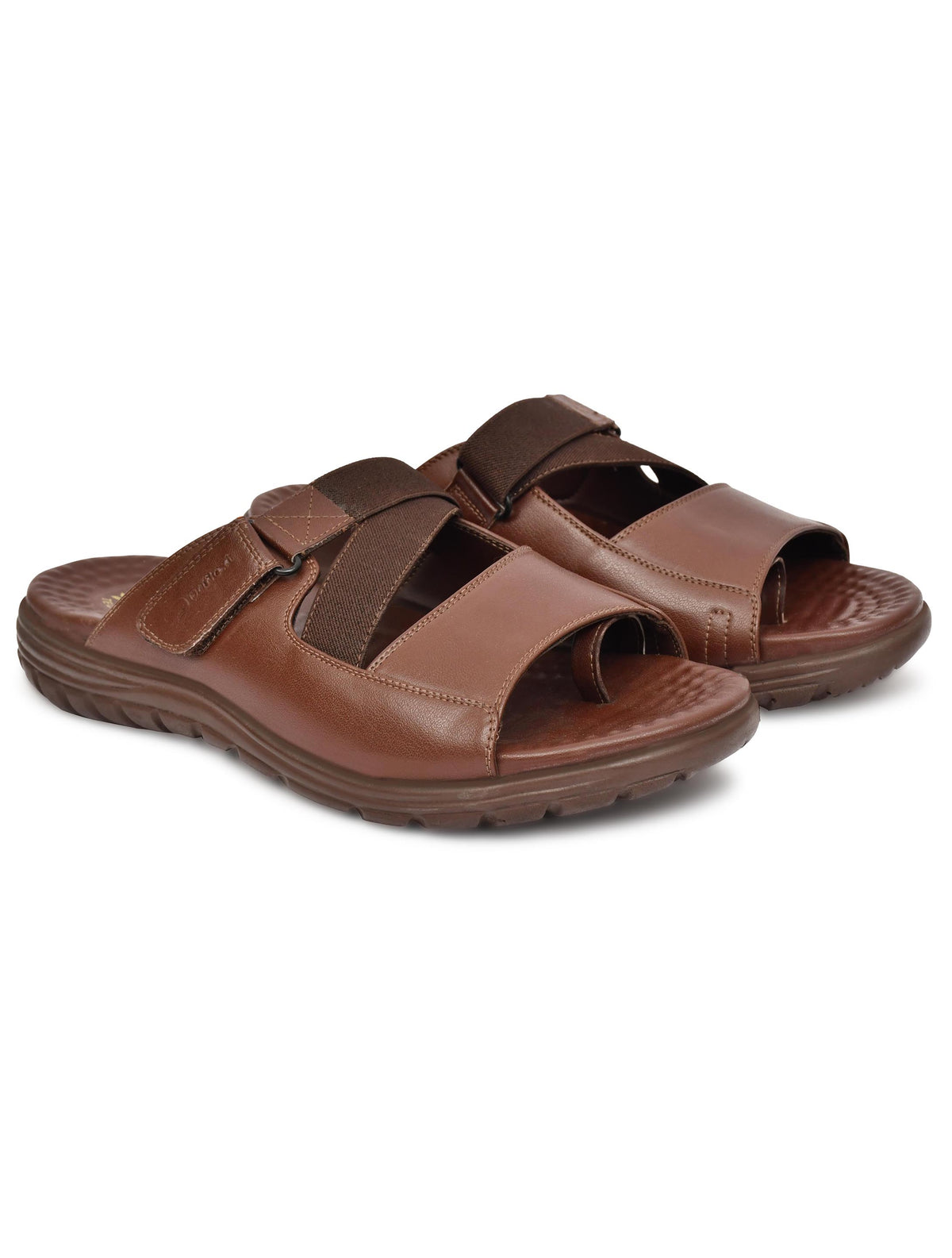 Daflexi Men’s Comfort Sandals with Elastic Strap | Lightweight Daily Wear Soft Cushioned Footwear | 8104