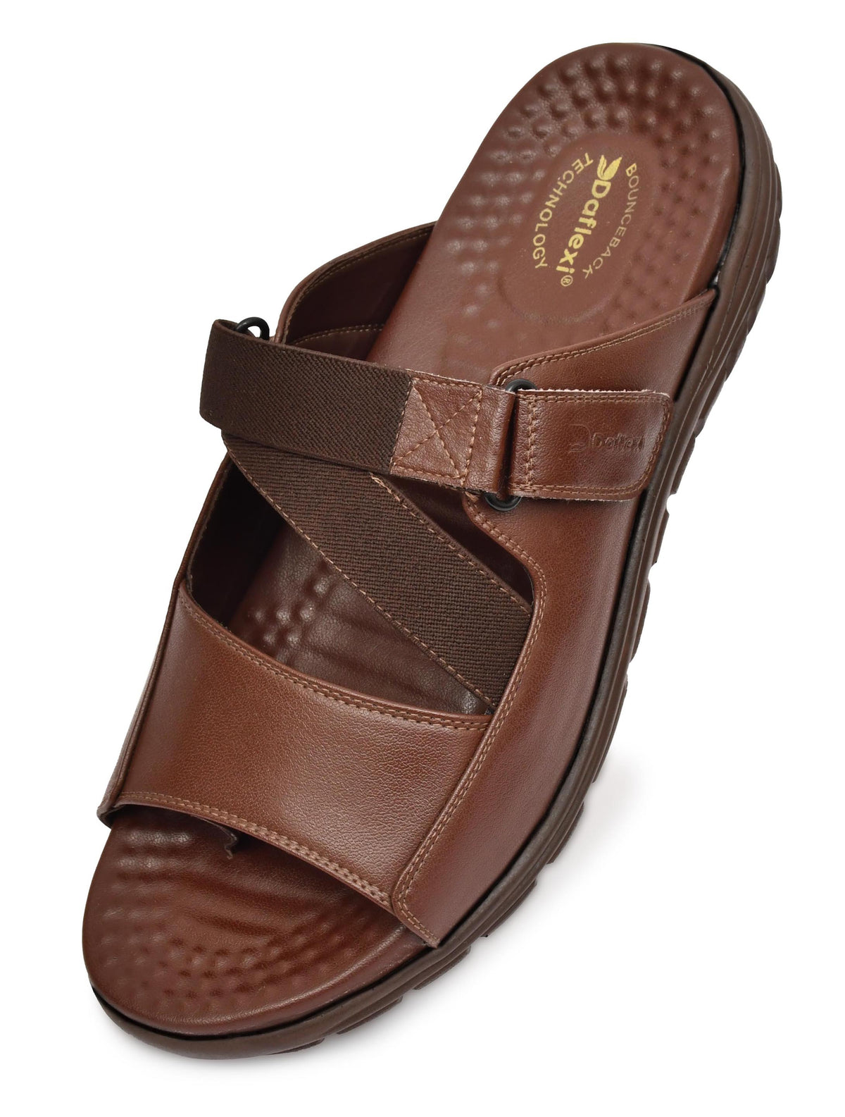 Daflexi Men’s Comfort Sandals with Elastic Strap | Lightweight Daily Wear Soft Cushioned Footwear | 8104