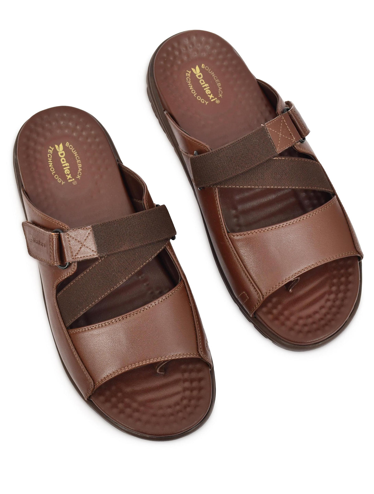 Daflexi Men’s Comfort Sandals with Elastic Strap | Lightweight Daily Wear Soft Cushioned Footwear | 8104