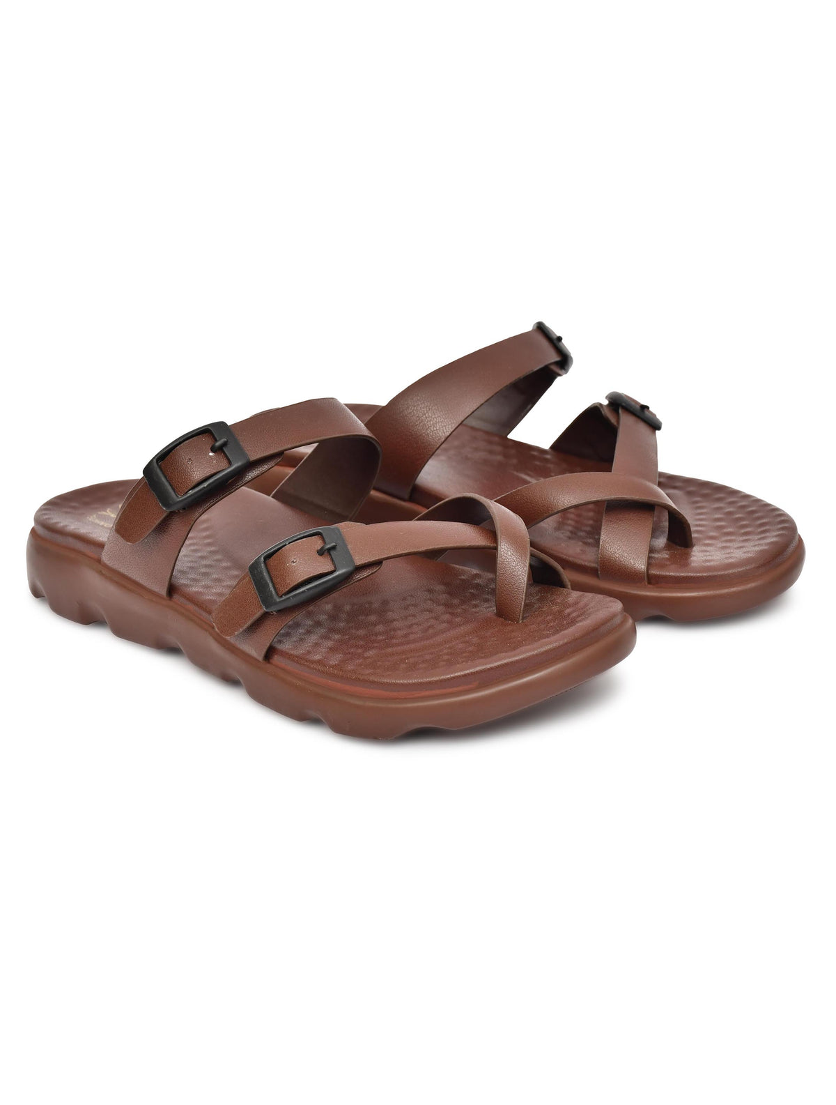 Daflexi Women’s Buckle Strap Comfort Slippers | Lightweight and Adjustable with Anti-Slip Sole | 9107