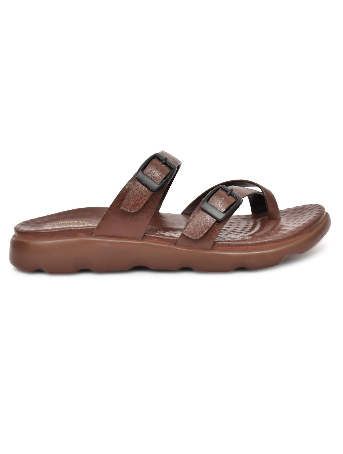 Daflexi Women’s Buckle Strap Comfort Slippers | Lightweight and Adjustable with Anti-Slip Sole | 9107
