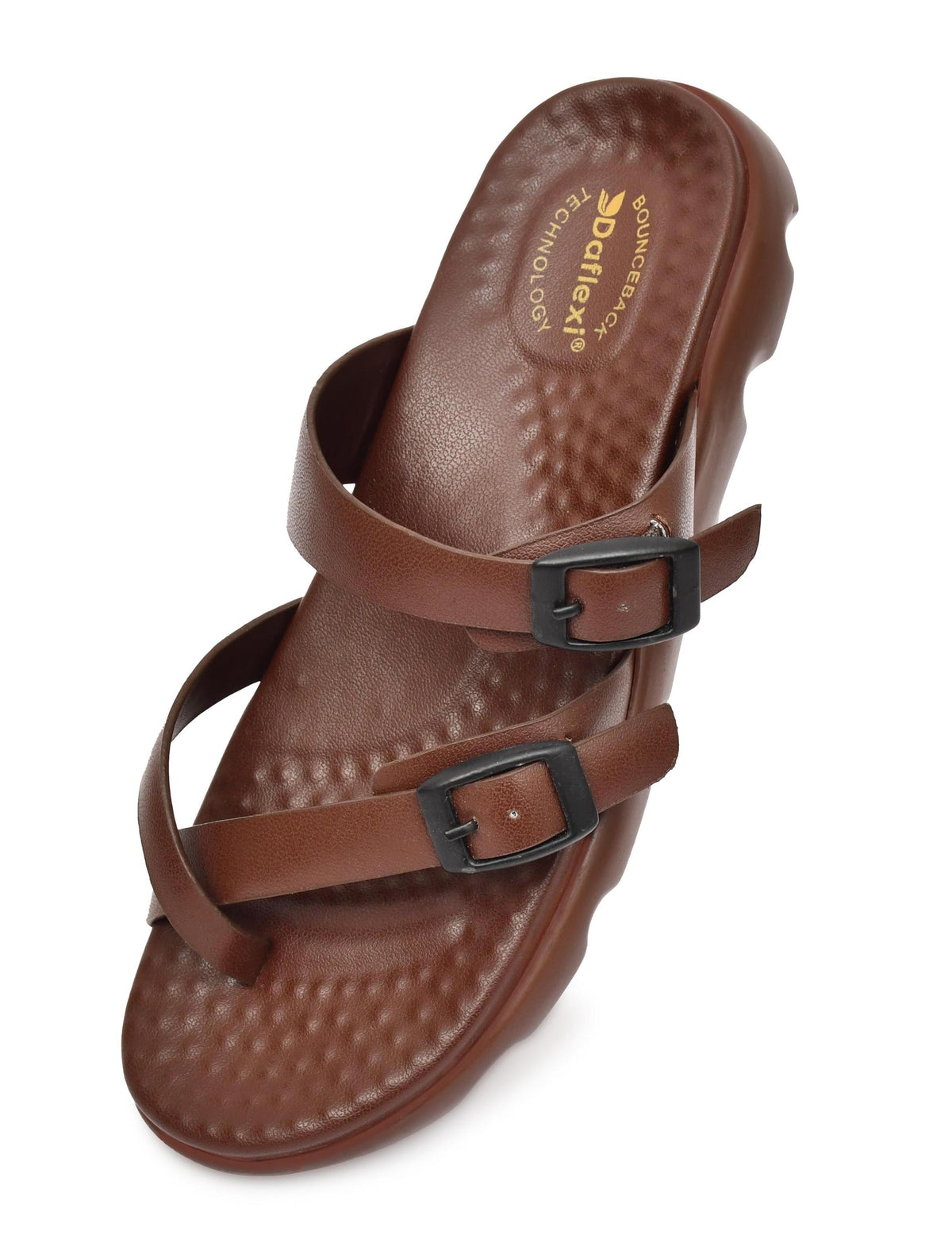 Daflexi Women’s Buckle Strap Comfort Slippers | Lightweight and Adjustable with Anti-Slip Sole | 9107