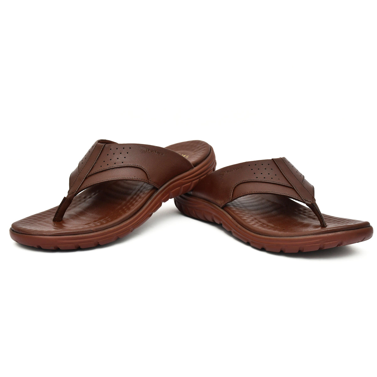 Daflexi Men’s  Open Toe Comfort Slippers with Bounceback Technology | Anti-Slip Casual Footwear|  8103