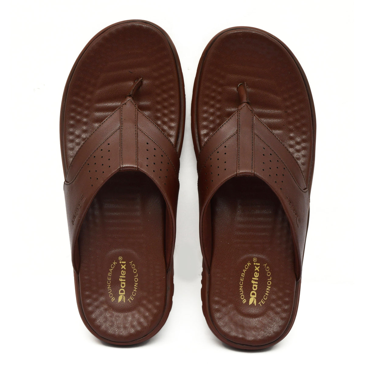 Daflexi Men’s  Open Toe Comfort Slippers with Bounceback Technology | Anti-Slip Casual Footwear|  8103