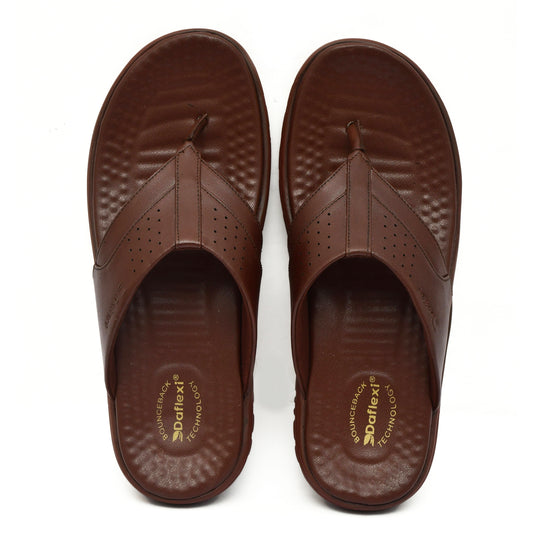 Daflexi Men’s  Open Toe Comfort Slippers with Bounceback Technology | Anti-Slip Casual Footwear|  8103