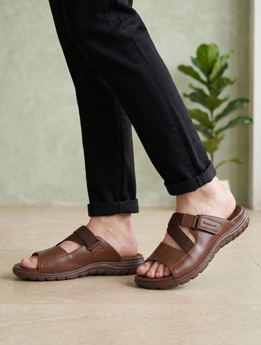 Daflexi Men’s Comfort Sandals with Elastic Strap | Lightweight Daily Wear Soft Cushioned Footwear | 8104