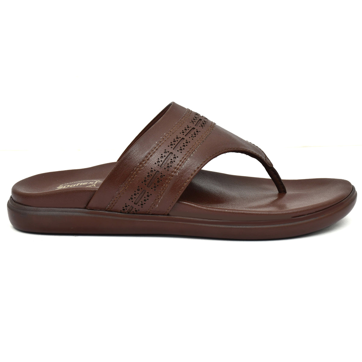 Daflexi Women’s Brown Toe-Ring Sandals | Comfortable Slip-On Casual Slippers