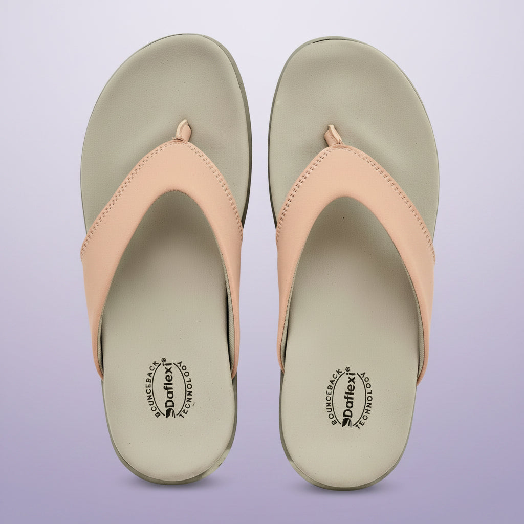 Daflexi Comfortable Thong Sandals for Women | Lightweight Daily Use & Soft Sole Casual Flip Flops | 5101