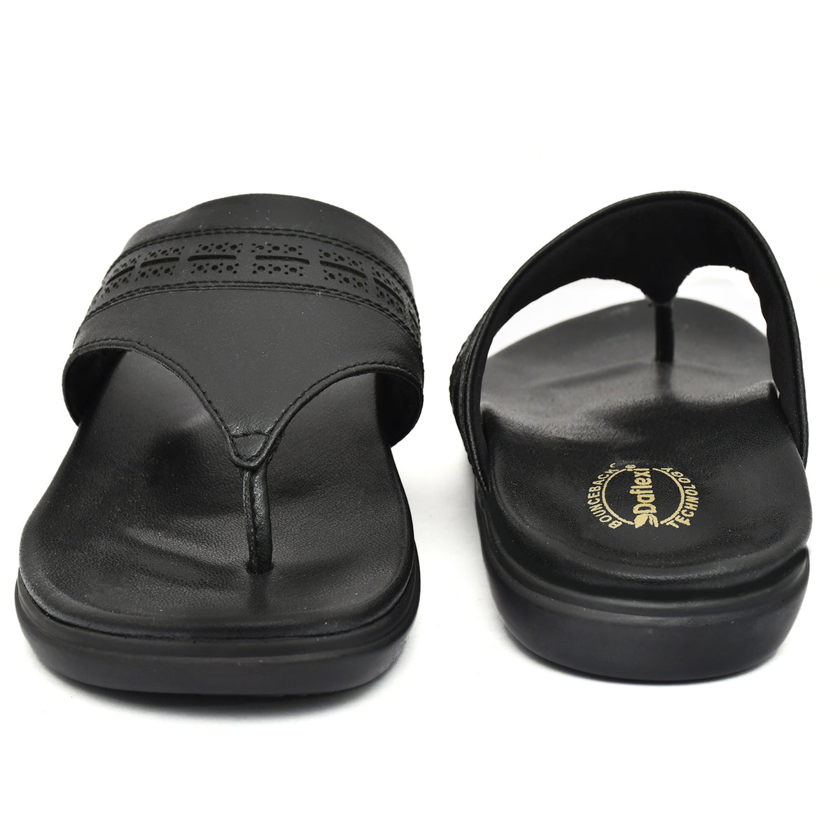 Daflexi Women’s Brown Toe-Ring Sandals | Comfortable Slip-On Casual Slippers