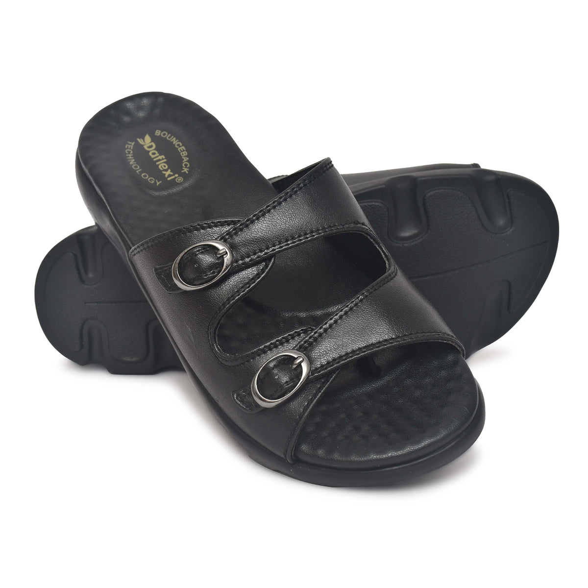 Daflexi Women's Casual Double Strap Slippers | 9103